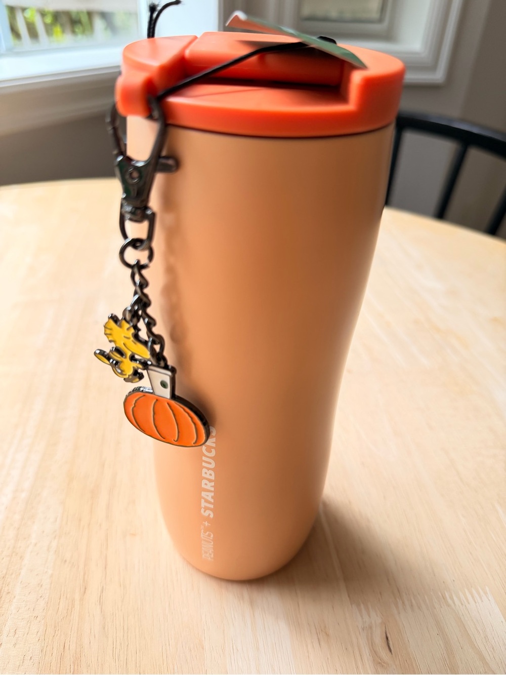 Starbucks x Peanuts Great Pumpkin Snoopy Stainless Tumbler Woodstock Charms - Picture 4 of 5